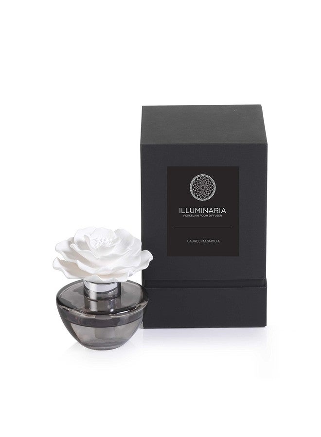 Zodax Laurel Magnolia Illuminaria Porcelain Diffuser - Gray Bottle - Image 1